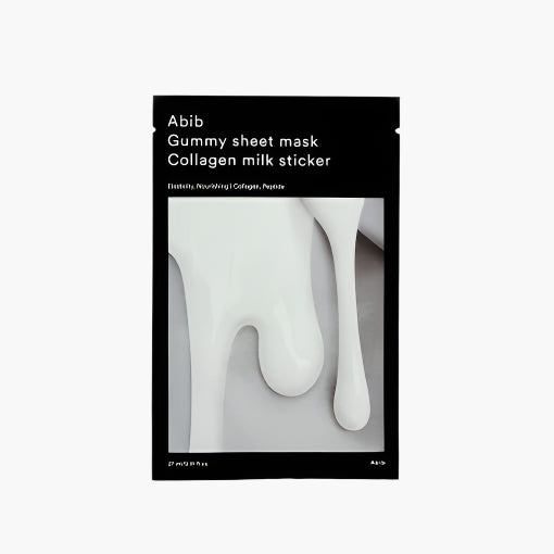 Masque en feuille gommeux au lait de collagène, 10 feuilles