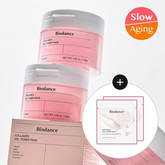 [Exclusive] Collagen Gel Toner Pad, 60 pads, Set of 2 (+GIFT)